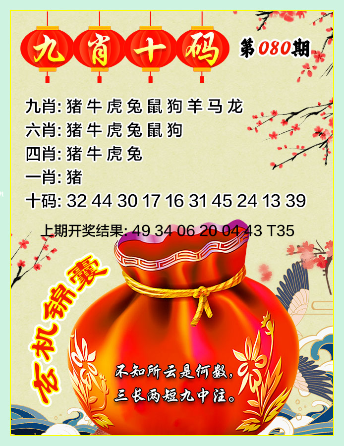 080期九肖十码[图]