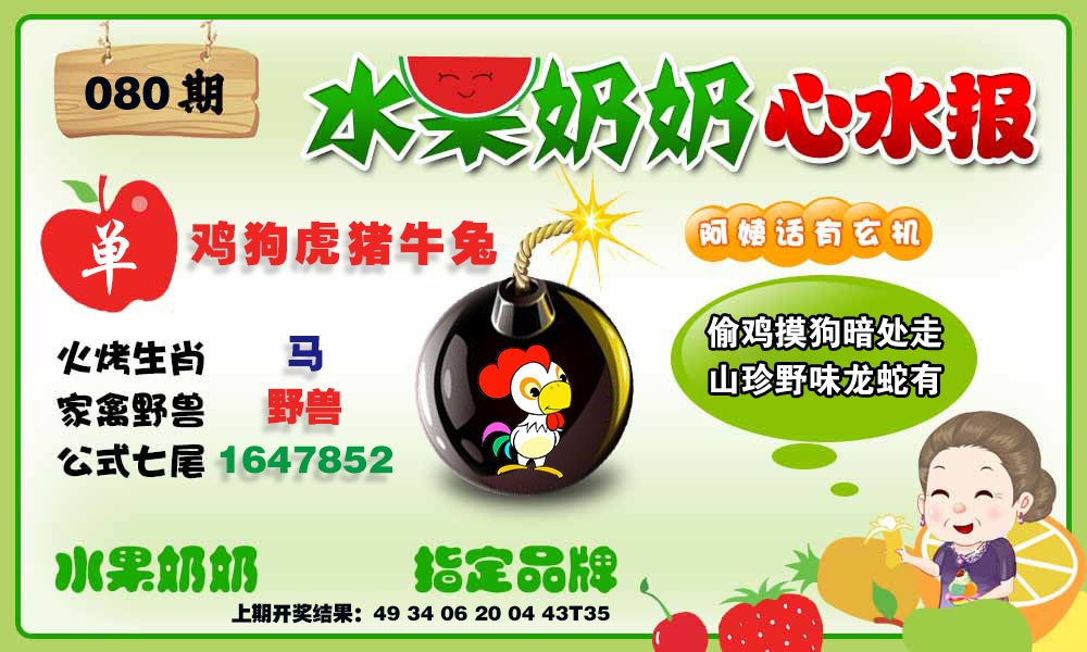 080期水果心水报[图]